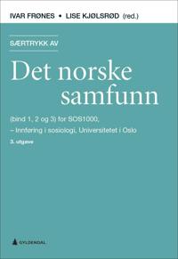 Særtrykk av Det norske samfunn (bind 1, 2 og 3) for SOS1000