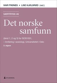 Særtrykk av Det norske samfunn (bind 1, 2 og 3) for SOS1001