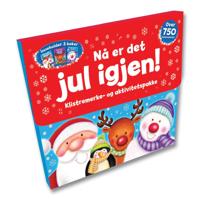 Nå er det jul igjen! Eske med 3 aktivitetsbøker, press-ut-figurer og over 750 klistremerker