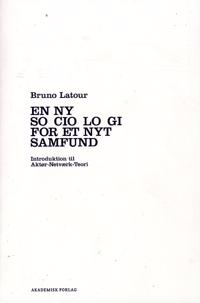 En ny sociologi for et nyt samfund