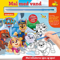 Mal med vand - Paw Patrol (bog med pensel - farvelæg igen og igen)