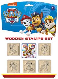 Tre-stempler med Paw Patrol-motiver