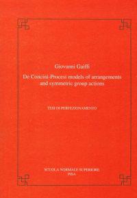 De Concini-Procesi models of arrangements and symmetric group actions