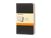 Moleskine Ruled Cahier - Black Cover (3 Set)