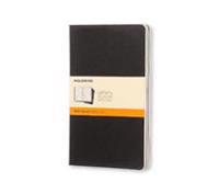 Moleskine Ruled Cahier L - Black Cover (3 Set)