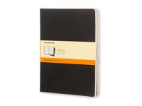 Moleskine Ruled Cahier Xl - Black Cover (3 Set)