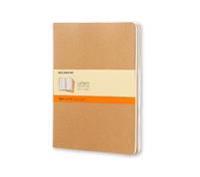 Moleskine Ruled Cahier Xl - Kraft Cover (3 Set)