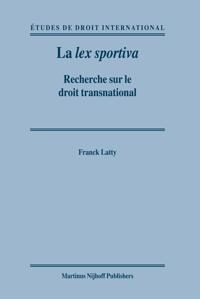 La lex sportiva