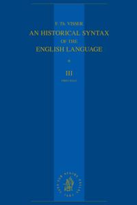 An Historical Syntax of the English Language