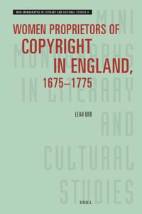 Women Proprietors of Copyright in England, 1675–1775