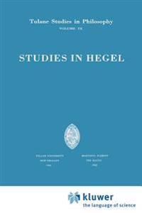 Studies in Hegel