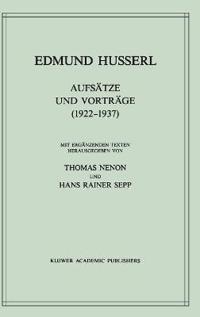 Aufsätze und Vorträge (1922–1937)