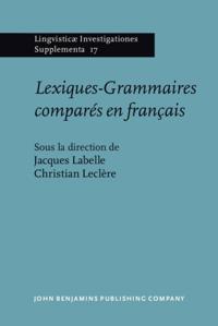 Lexiques-Grammaires comparés en français
