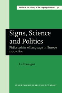 Studies in the History of the Language Sciences
