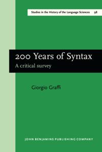 Studies in the History of the Language Sciences