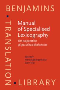 Manual of Specialised Lexicography