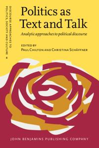 Discourse Approaches to Politics, Society and Culture