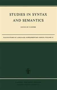 Studies in Syntax and Semantics