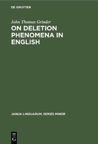 On deletion phenomena in English