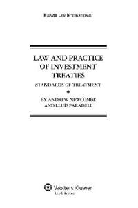 Law and Practice of Investment Treaties