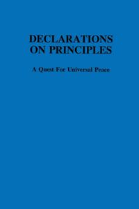 Declarations on Principles