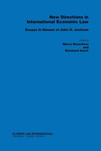 New Directions in International Economic Law