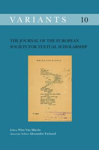 The Journal of the European Society for Textual Scholarship