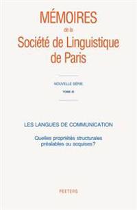 Les langues de communication