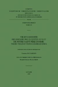 Vie et conduite des Bienheureux Justes-nus et de notre saint Père Zosime: trois traductions géorgiennes