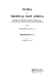 Flora of Tropical East Africa