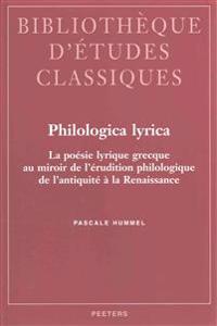 Philologica lyrica