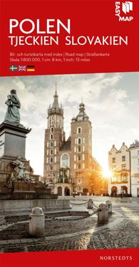 Polen Tjeckien Slovakien EasyMap, 1:800 000