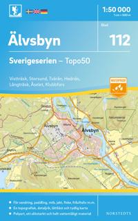 112 Älvsbyn Sverigeserien Topo50 : Skala 1:50 000