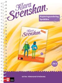 Klara svenskan Åk 6 Kopieringsunderlag Språklära