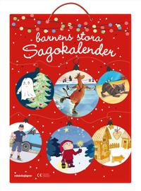 Produktbild för Barnens stora sagokalender : Adventskalender med 24 miniböcker