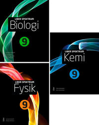 Liber Spektrum Biologi 9, Fysik 9 och Kemi 9 årskursbok