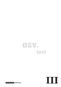 osv. III Test i Svenska åk 9 (10-pack)