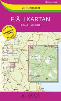 Z61 Sonfjället Fjällkartan : Skala 1:50 000