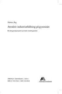 Attraktiv industriutbildning på gymnasiet