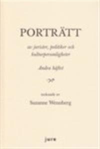 Porträtt av jurister, politiker, och kulturpersonligheter - Andra häftet - tecknade av Suzanne Wennberg