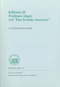 Källorna till Fredmans sånger och "Den Svenske Anacreon"