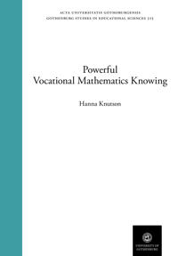 Powerful vocational mathematics knowing