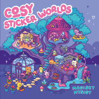Bokomslag för Cosy sticker worlds: magiskt mysigt