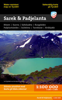 Sarek & Padjelanta fjällkarta, 1:100 000