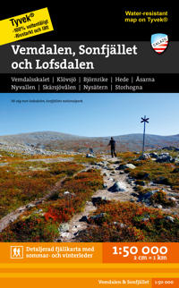 Bokomslag för Vemdalen, Sonfjället & Lofsdalen 1:50.000