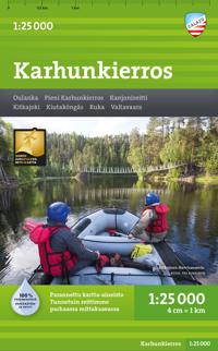 Karhunkierros retkeilykartta 1:25 000