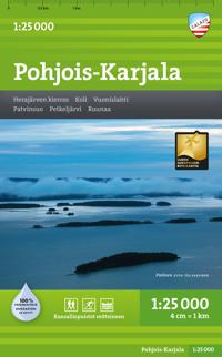 Pohjois-Karjala retkeilykartta 1:25 000