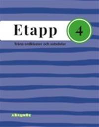 Etapp 4 Lila - Träna ordklasser och satsdelar