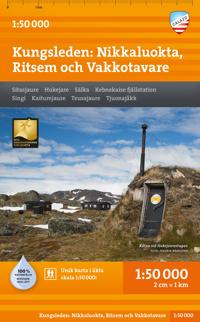Bokomslag för Nikkaluokta, Ritsem & Vakkotavare 1:50 000