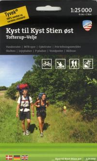 Kyst till Kyst stien - Øst - Tofterup - Velje 1:25 000